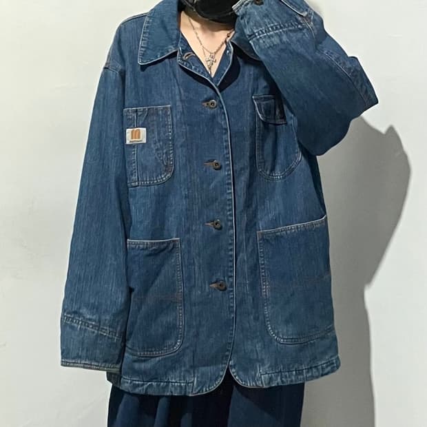 맥호프 데님 커버올 자켓