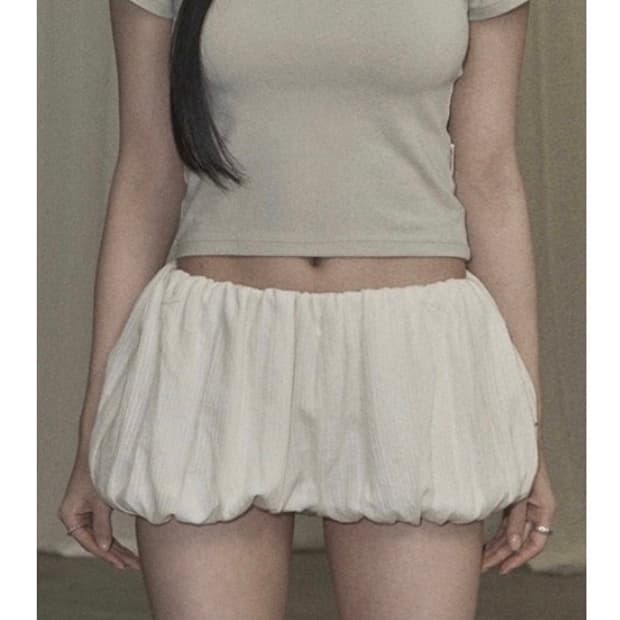 카키포인트 pumpkin shorts white
