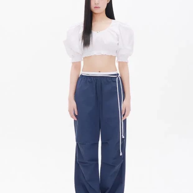 유희 youhee 코튼 레이어 팬츠