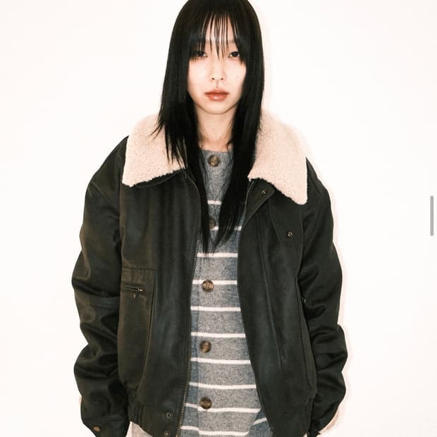 리키leekie 무스탕자켓