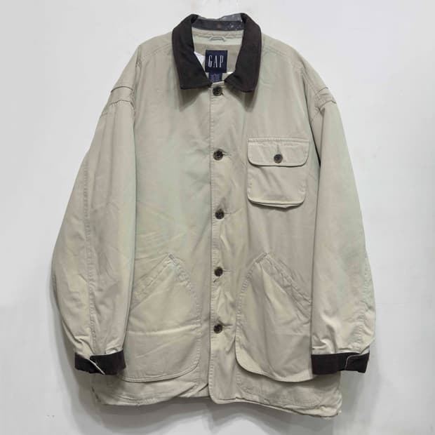 GAP 올드 갭 스웨이드 카라넥 헌팅 자켓