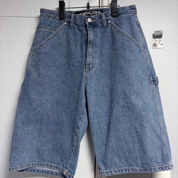 스웨이드 데님 버뮤다 팬츠 S 중청