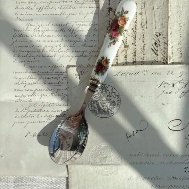 로얄알버트 황실장미 잼스푼