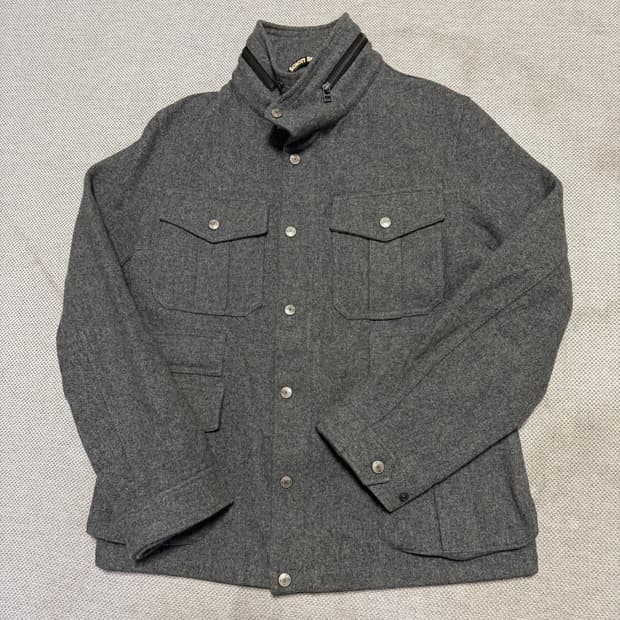 VICTIM x SCHOTT 쇼트 울 필드 자켓