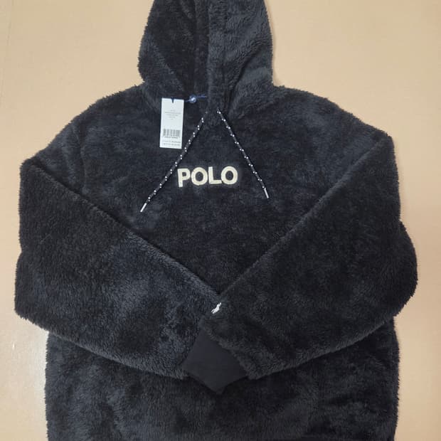 폴로 랄프로렌 플리스 양털 후드티 블랙(새상품)