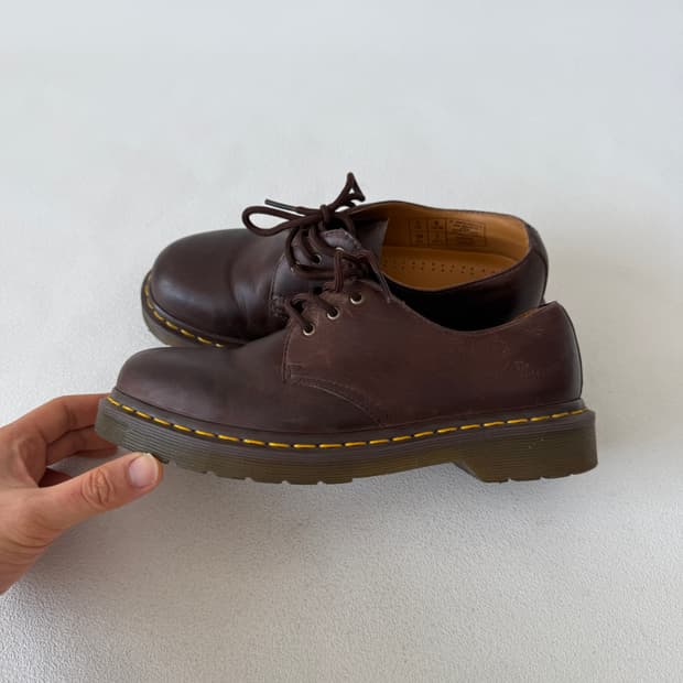 [EU38]닥터마틴(Dr.Marten) 3홀 레더 브라운