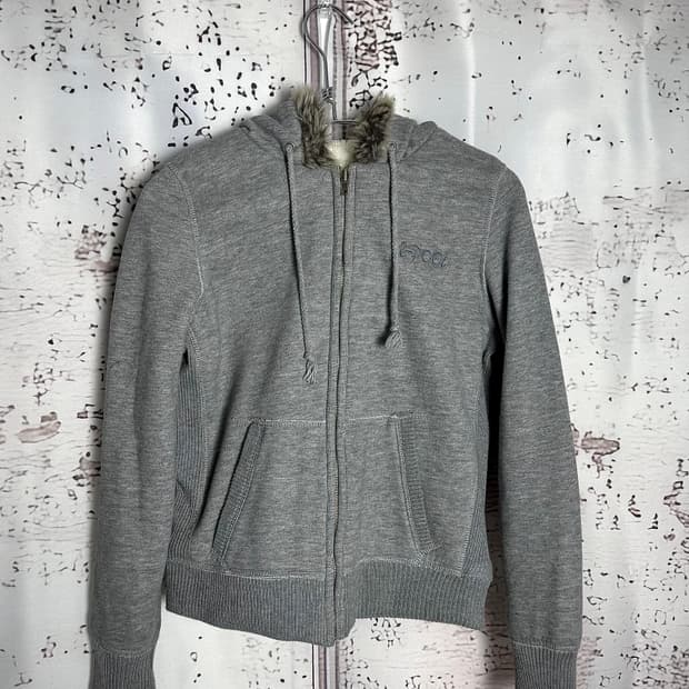 Gray Zip-Up Hoodie