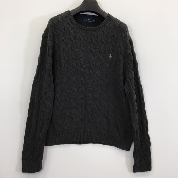 폴로 랄프로렌 실버포니 상위라인 케이블니트 XXL 