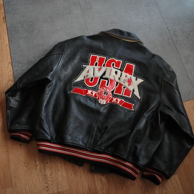 아비렉스 레더 바시티 자켓