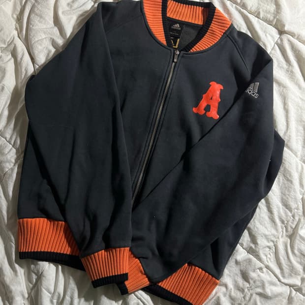 아디다스 농구 바시티 배색 집업