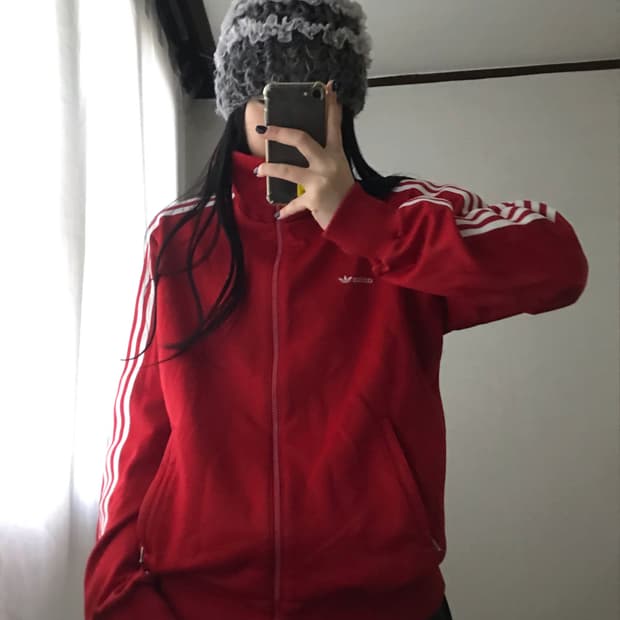 아디다스 80s 레드 트랙져지