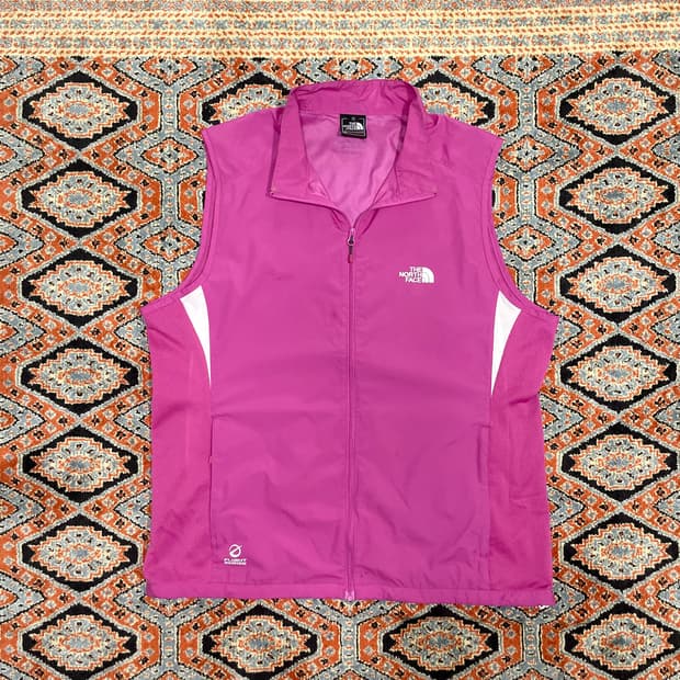노스페이스 핑크 경량 조끼 여성XL