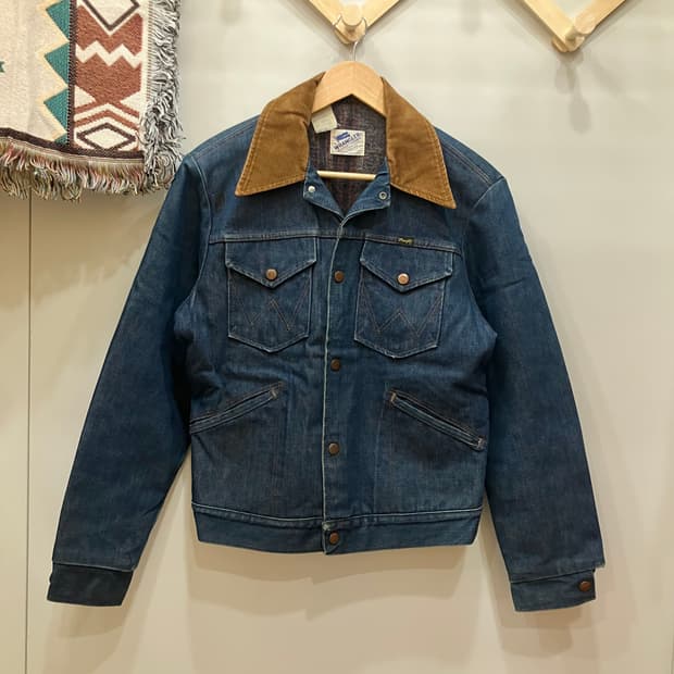 80s wrangler jr720nv 랭글러 블랭킷 데님 자켓