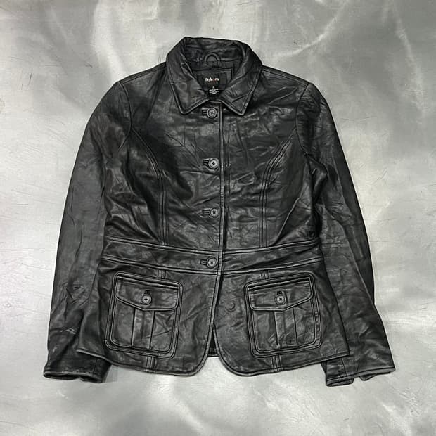  Style&co 레더 카라 자켓 y14980