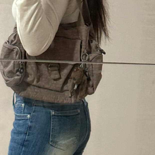 키플링 숄더백 토트백 브라운