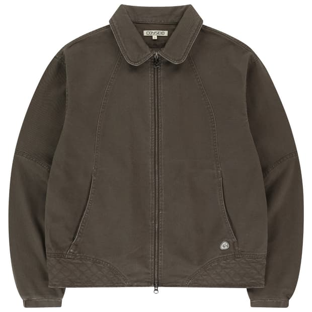 코이세이오 라운드카라 스티치 자켓 코코아 2