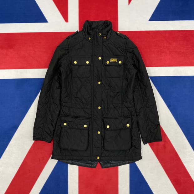 바버 인터내셔널 엔듀로 퀼팅자켓 uk8 실측 여성 44-55 