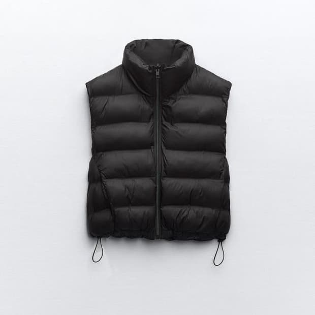 [L] 자라 우먼 리버시블 조끼 패딩