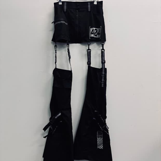 돌스킬 CLUB EXX 스커트 레그워모 스트릿패션 힙합