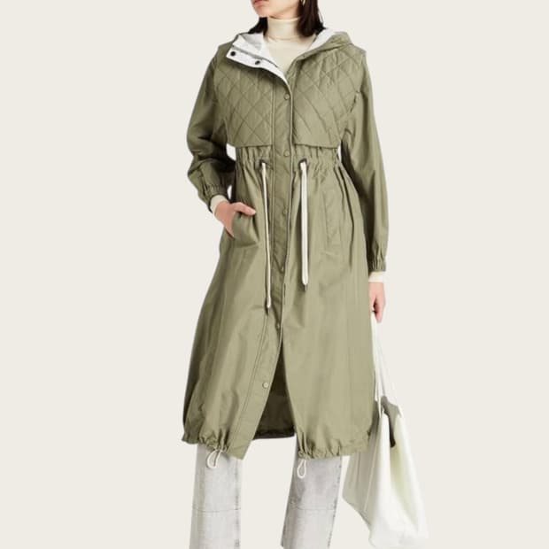 55~66/ 브루넬로 쿠치넬리 24FW 퀼팅 하이브리드 코트