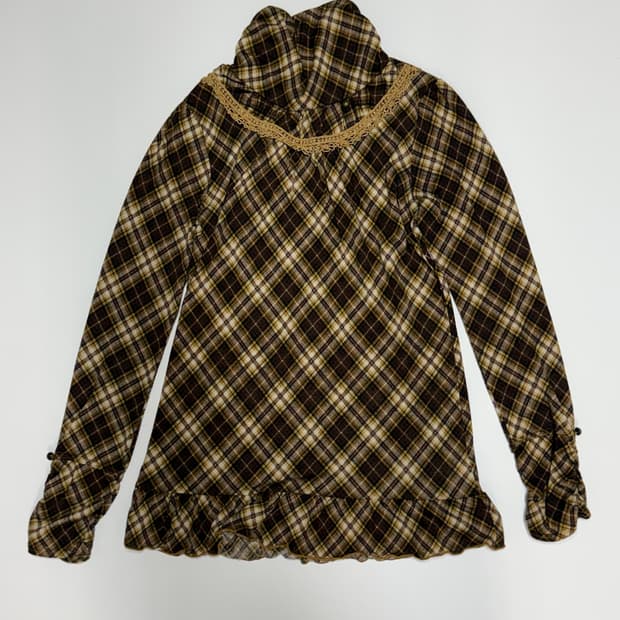 axes femme 체크 목폴라