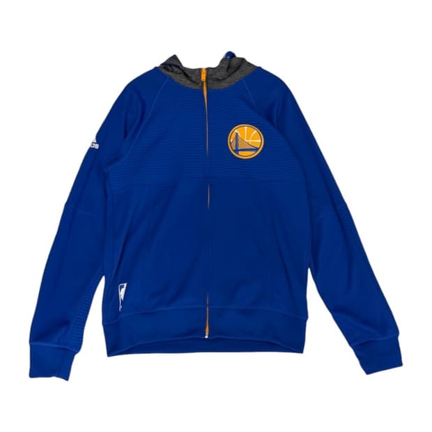 아디다스 Adidas 로열 블루 NBA 골든스테이트 워리어스 후드집업 S