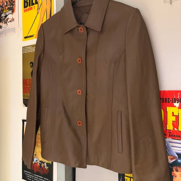 Razzio 양가죽 레더 셔츠자켓