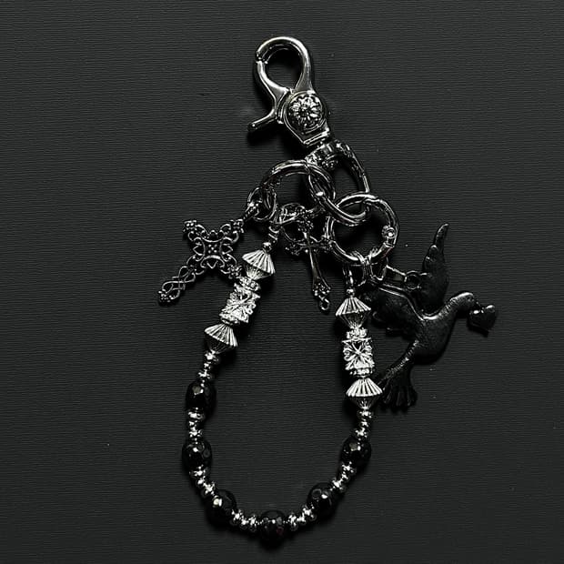 크로스 심볼 버드 키링