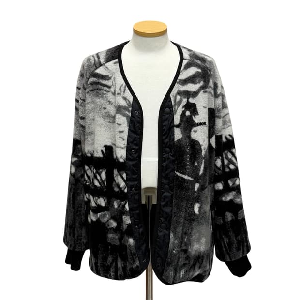 디올 × 피터 도익 울 허리 재킷 버튼다운 플리스 재킷 (100) 