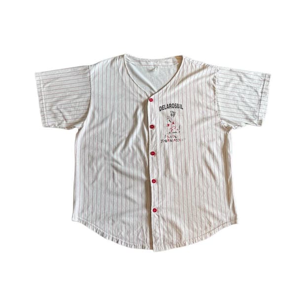 빈티지 베이스볼 반팔셔츠