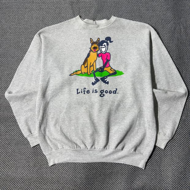 빈티지 프린팅 맨투맨 (old-8372)