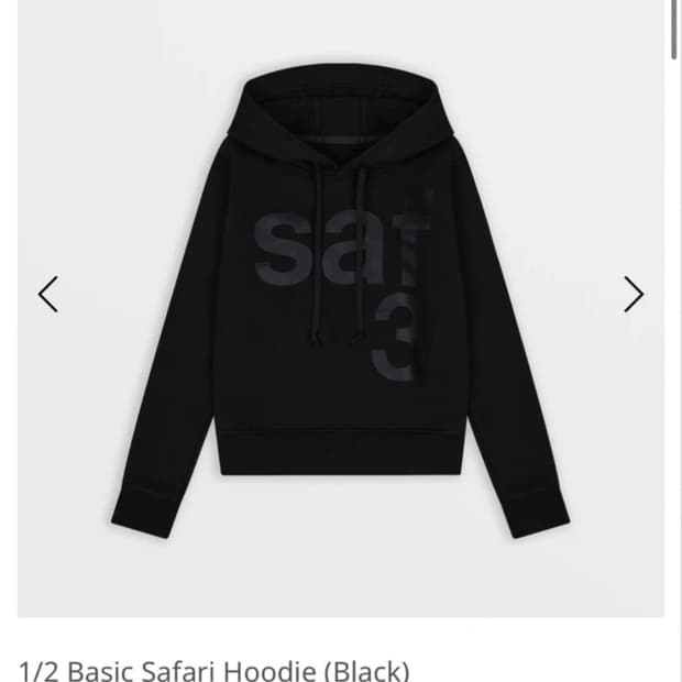 사파리스팟 우먼 1/2 베이직 사파리 후드 블랙 1