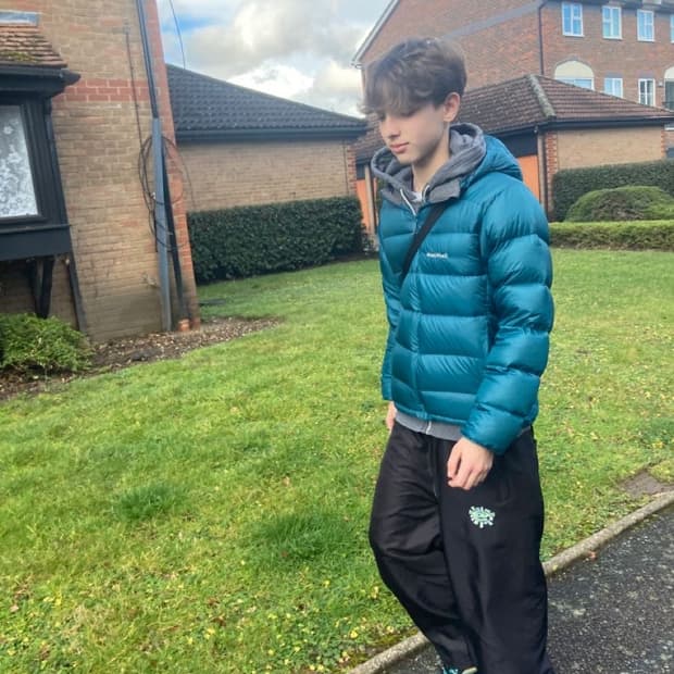 몽벨 알파인 라이트 다운 패딩 아쿠아 블루