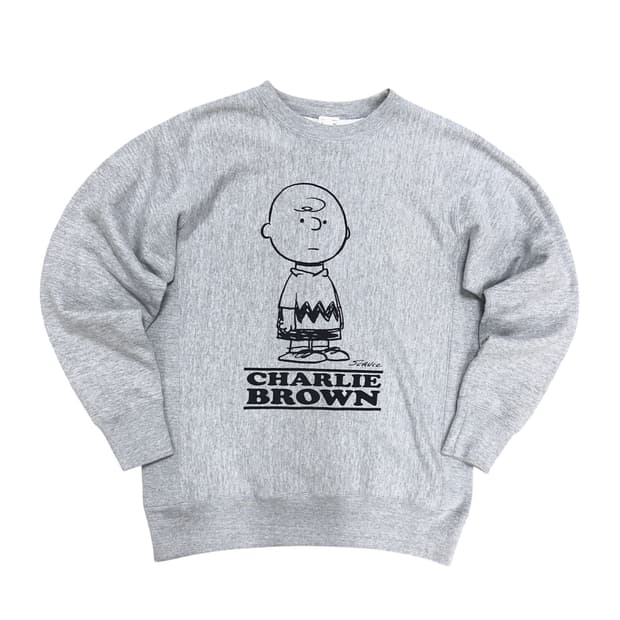 휴스턴재팬 찰리 브라운 그레이 맨투맨(XL)