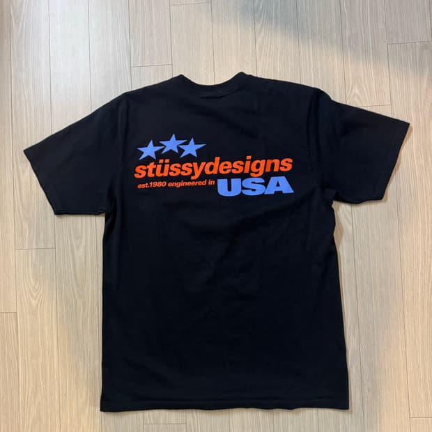 스투시 디자인 USA 반팔