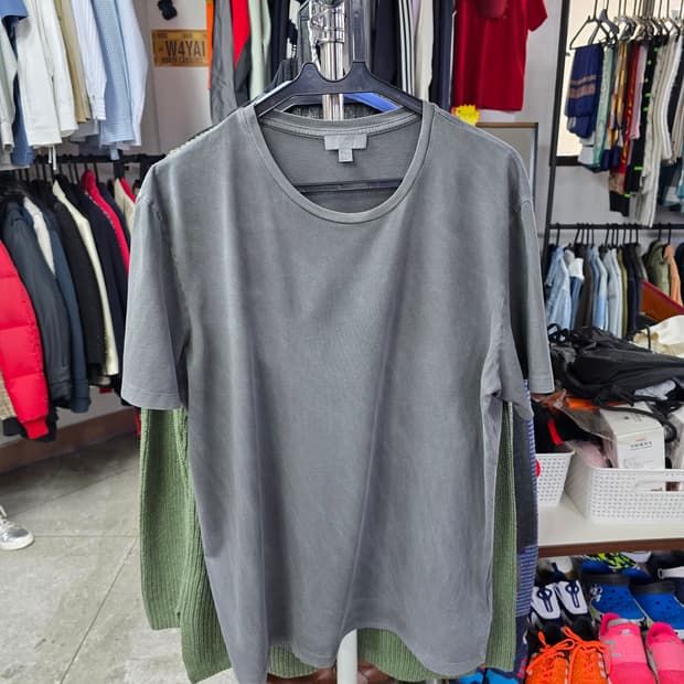 COS 코스 회색 반팔 티셔츠 (1396)