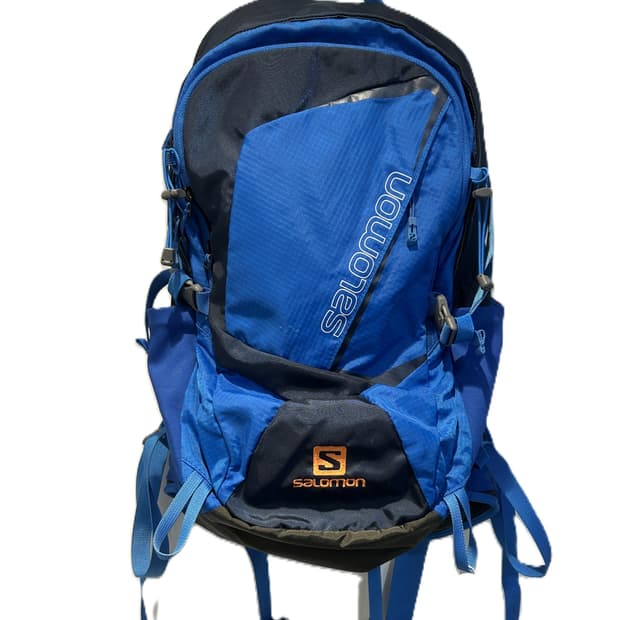 살로몬 블루 아웃도어 백팩