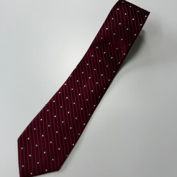 빈티지 실크 넥타이 8.5cm