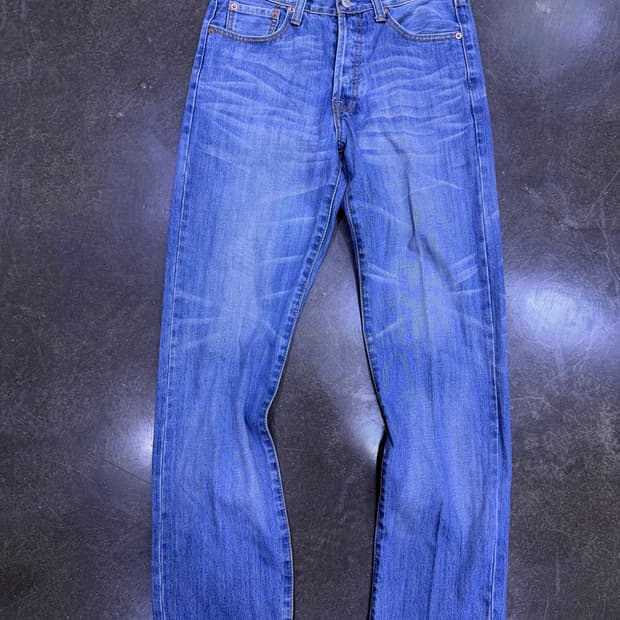 리바이스 501 레귤러핏 빈티지 라인 워싱 데님팬츠 31