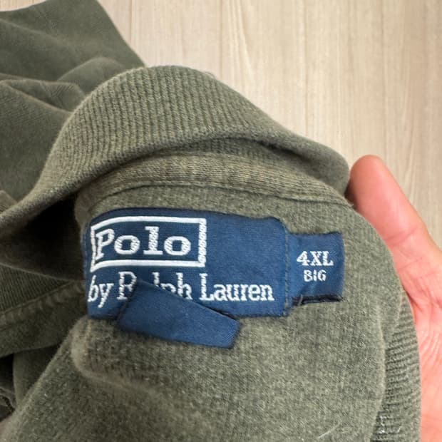 폴로 코튼 하프집업 빅사이즈