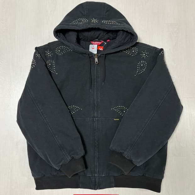 슈프림 23FW 페이즐리 스터드 후드자켓 (L)