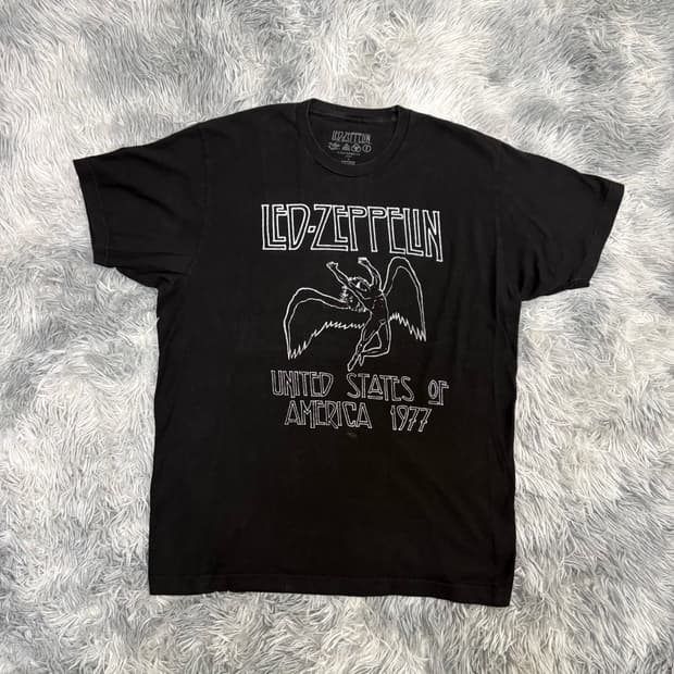 Led Zeppelin 레드제플린 1977 Tour 티셔츠