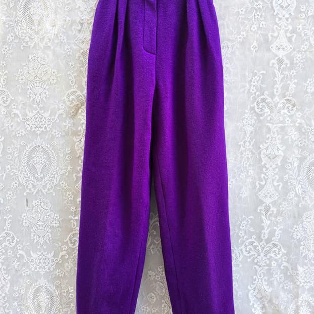 80s 까스텔 바작 울 슬렉스 (made in france)