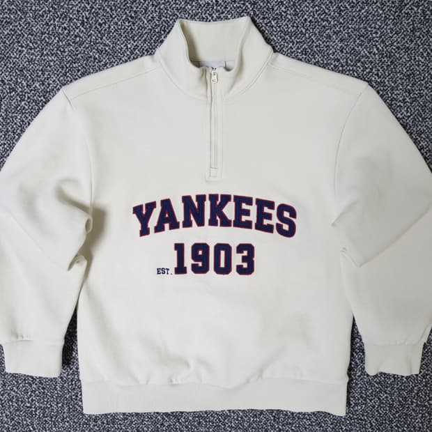 [무료배송][145]MLB 키즈 반집업 맨투맨 긴팔티