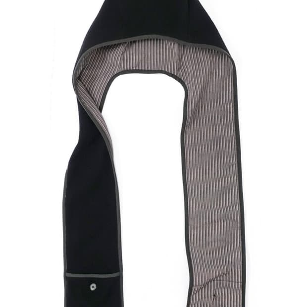 샵페어리 플리스 이어 후드 머플러 고양이 머플러 블랙