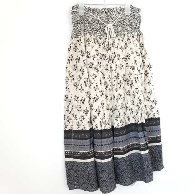 빈티지 플라워 롱 스커트 & 원피스 모리걸