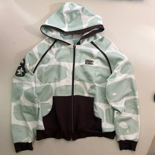 Chan brick zip up hoodie