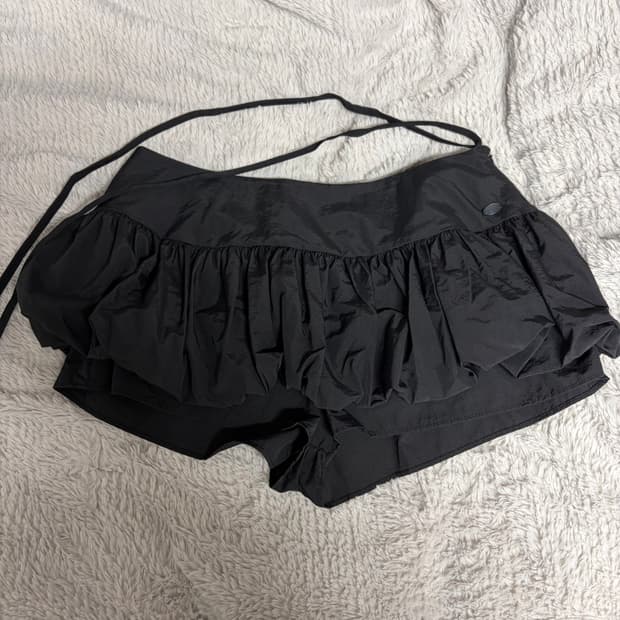 어글리쉐도우 치마바지 펌킨스커트팬츠 블랙 S