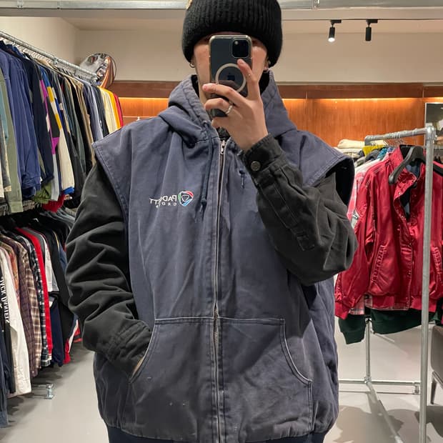 빈티지 워크 베스트 자켓