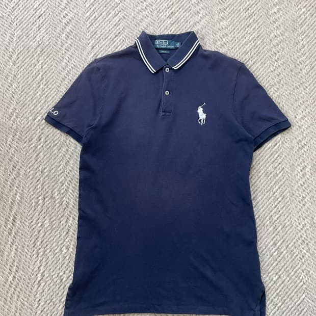 폴로랄프로렌 네이비 카라 반팔티셔츠 